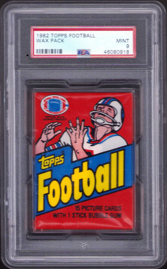 1982 Topps Football Wax Pack - Unopened - Graded & Authenticated PSA 9