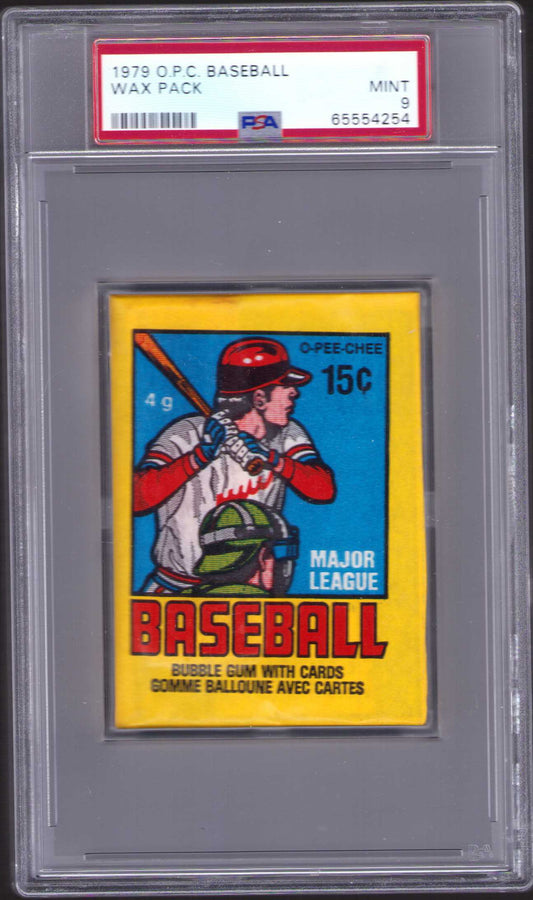 1979 OPC Baseball Wax Pack - Unopened - Graded & Authenticated PSA 9