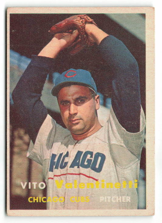 1957 Topps #074 Vito Valentinetti RC