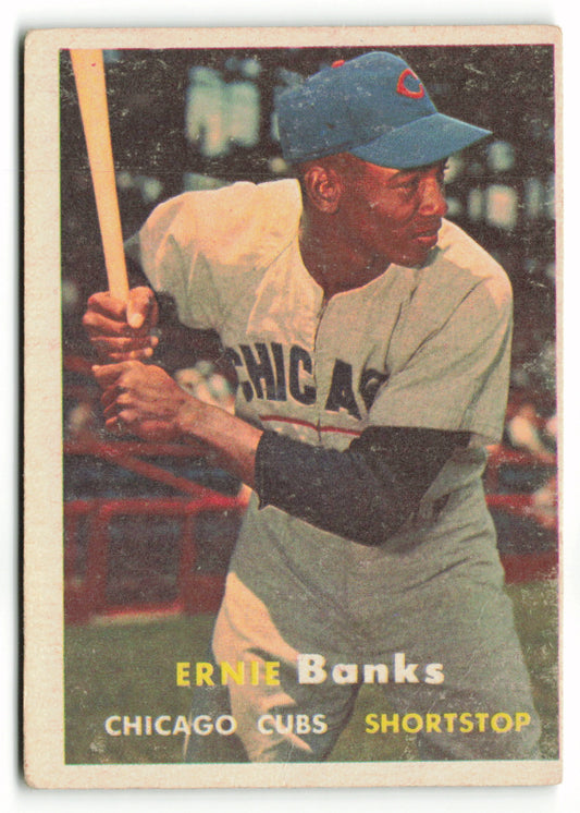 1957 Topps #055 Ernie Banks