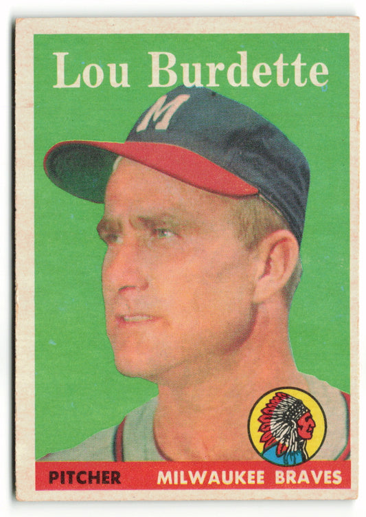 1958 Topps #010 Lew Burdette