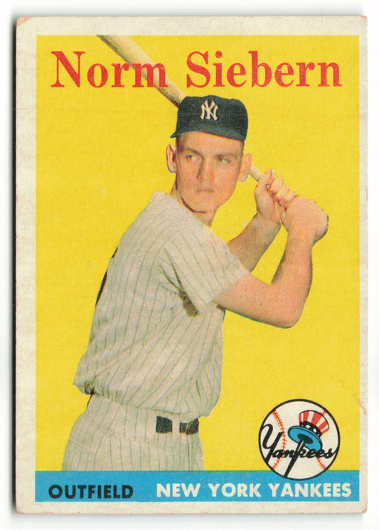 1958 Topps #054 Norm Siebern RC