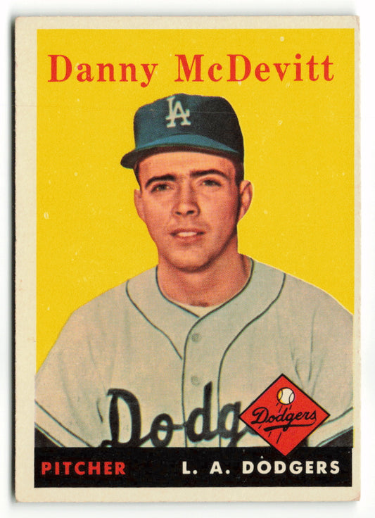 1958 Topps #357 Danny McDevitt RC