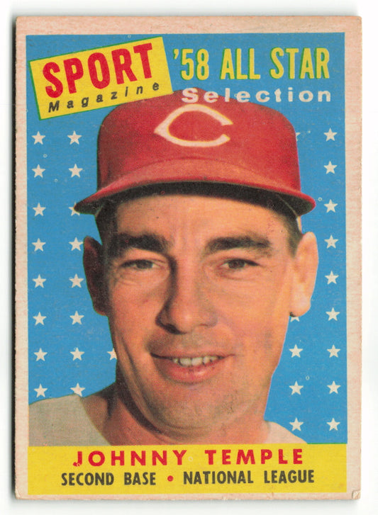 1958 Topps #478 Johnny Temple AS