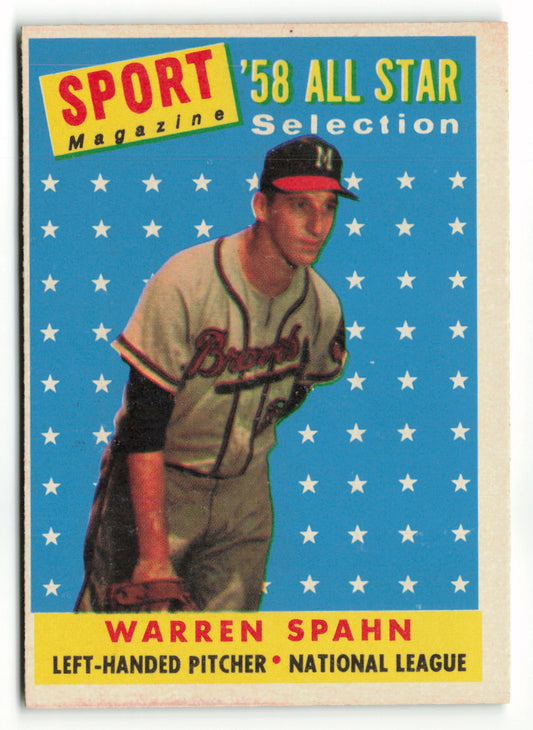 1958 Topps #494 Warren Spahn AS