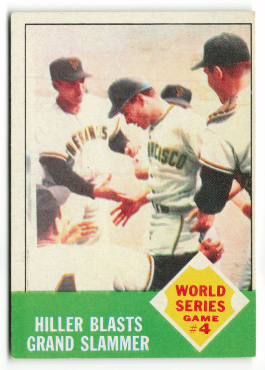 1963 Topps #145 World Series Game 4 - Chuck Hiller
