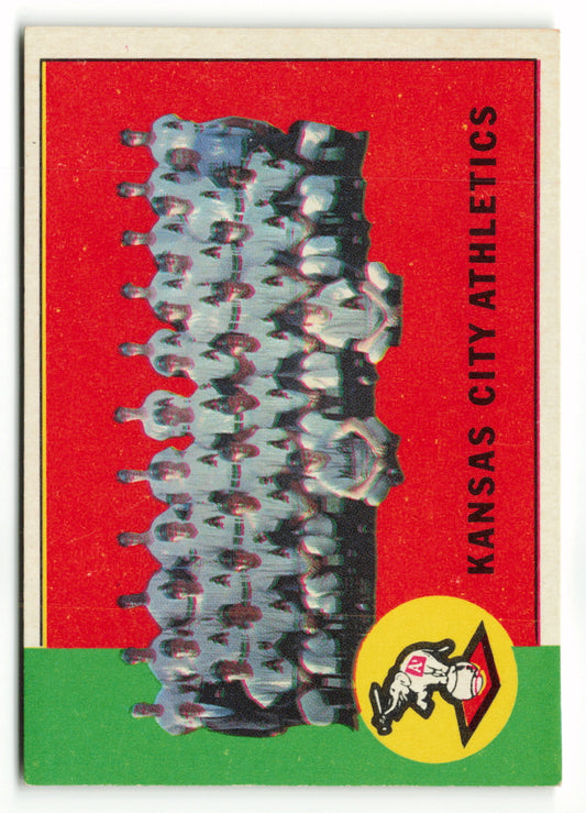 1963 Topps #397 Kansas City Athletics Team Card