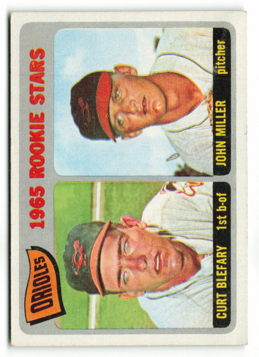 1965 Topps #049 Orioles Rookies (John Miller / Curt Blefary)