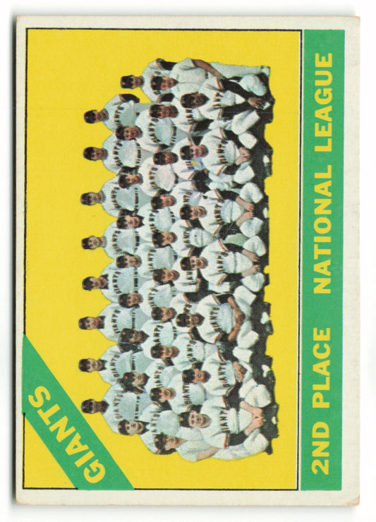 1966 Topps #019 San Francisco Giants Team Card