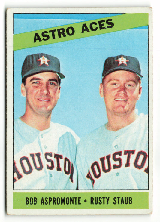 1966 Topps #273 Astro Aces - Bob Aspromonte / Rusty Staub