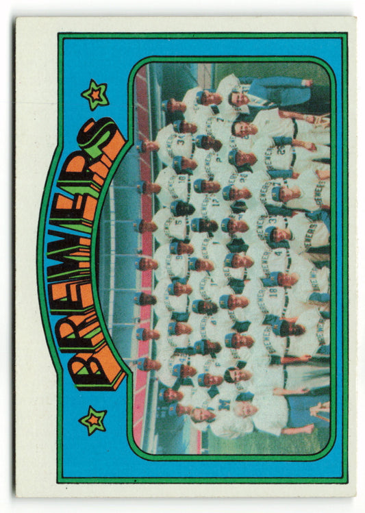 1972 Topps #106 Milwaukee Brewers Team Card
