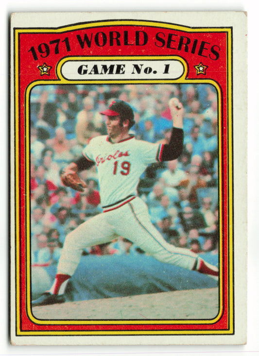 1972 Topps #223 1971 World Series Game No. 1 WS (D. McNally)