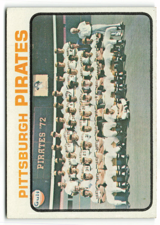 1973 Topps #026 Pittsburgh Pirates Team Card