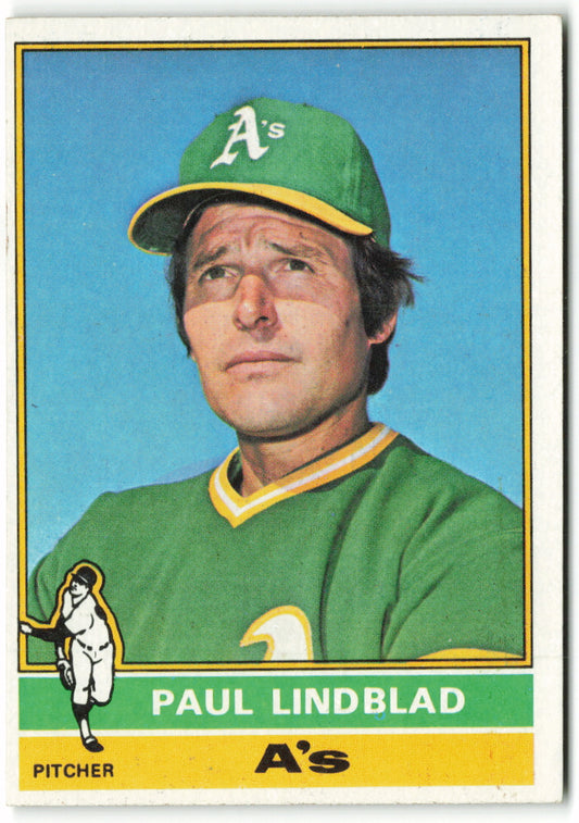 1976 Topps #009 Paul Lindblad