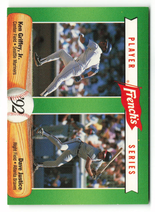1992 French's #15 Ken Griffey Jr. / Dave Justice