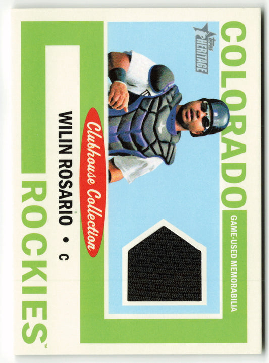 2013 Topps Heritage Clubhouse Collection #CCR-WR Wilin Rosario (Black Jersey)