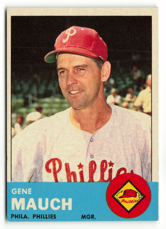 1963 Topps #318 Gene Mauch. Mgr