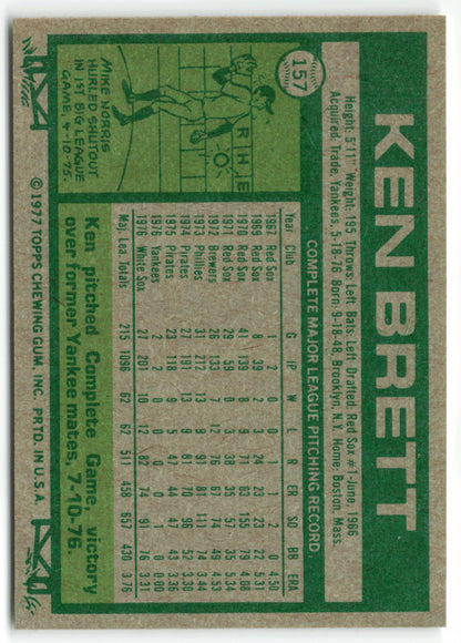 1977 Topps #157 Ken Brett