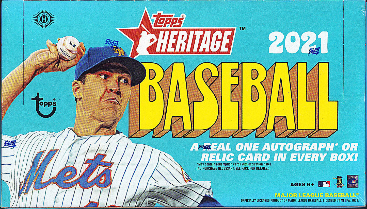 2021 Topps Heritage Baseball Hobby Box -  Sealed & Unopened