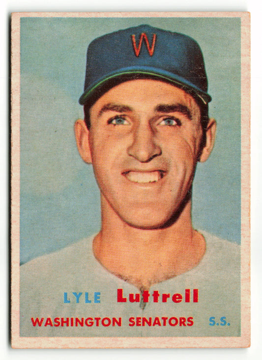 1957 Topps #386 Lyle Luttrell RC