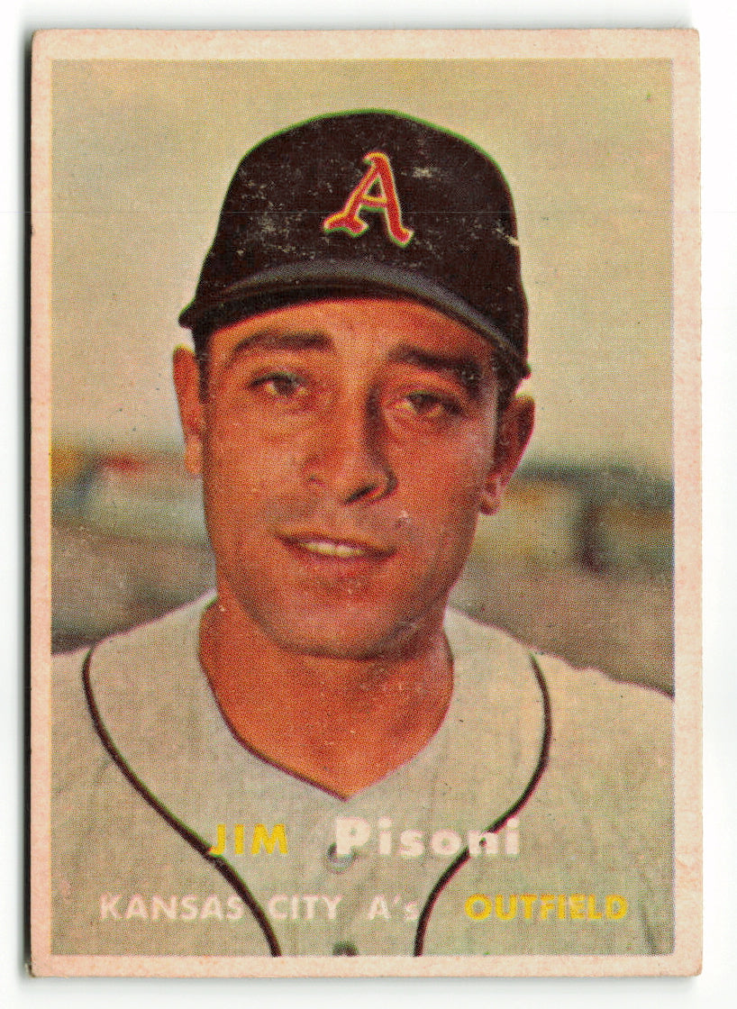 1957 Topps #402 Jim Pisoni RC