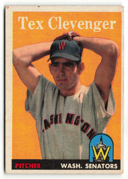 1958 Topps #031 Tex Clevenger RC