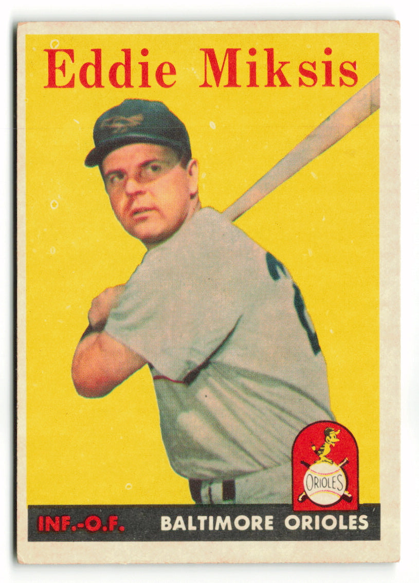 1958 Topps #121 Eddie Miksis