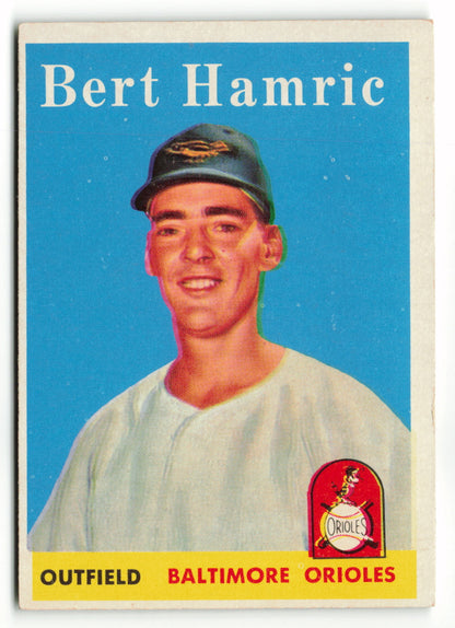 1958 Topps #336 Bert Hamric