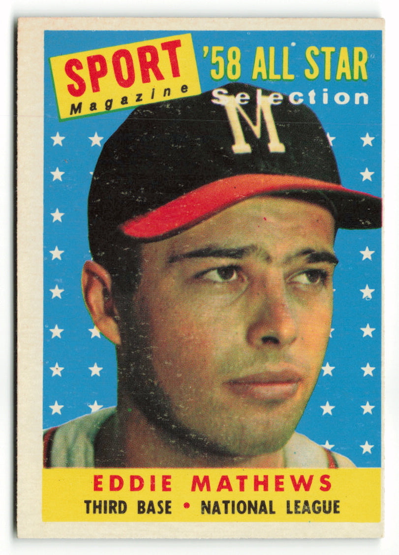 1958 Topps #480 Eddie Mathews AS