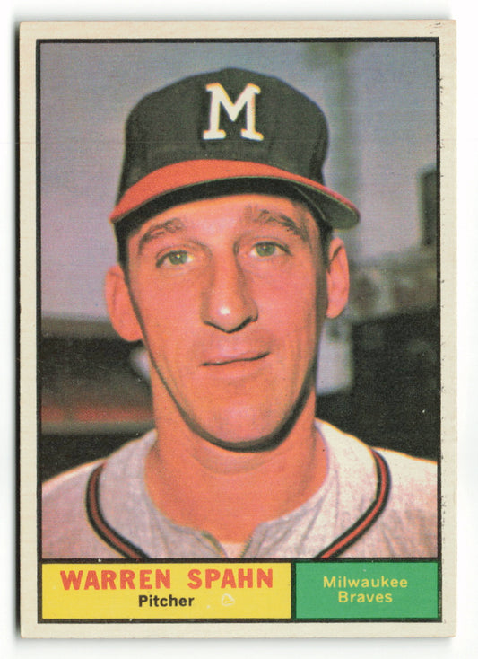 1961 Topps #200 Warren Spahn