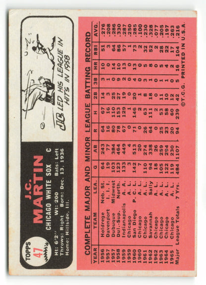 1966 Topps #047 J.C. Martin