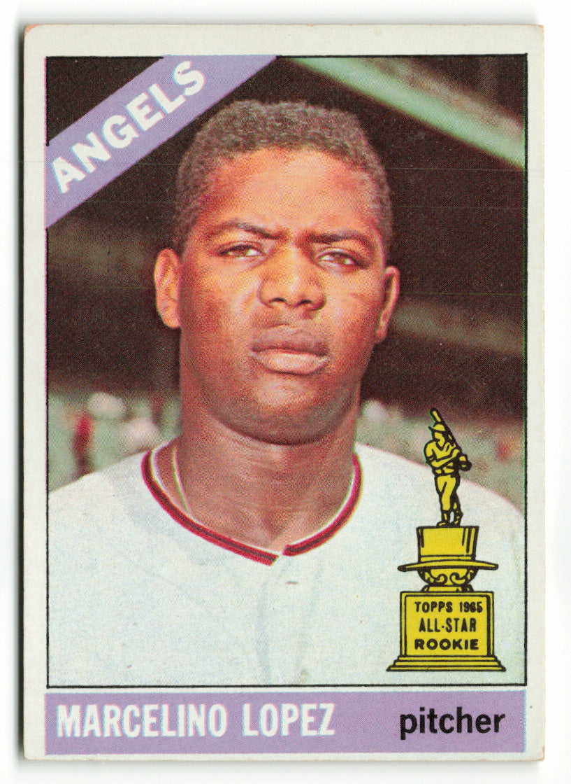 1966 Topps #155 Marcelino Lopez AS Rookie Trophy