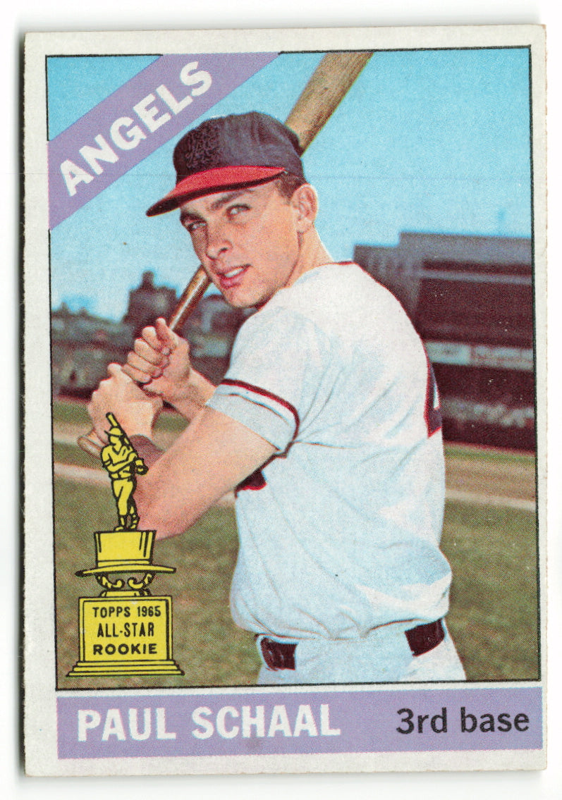 1966 Topps #376 Paul Schaal AS Rookie Trophy