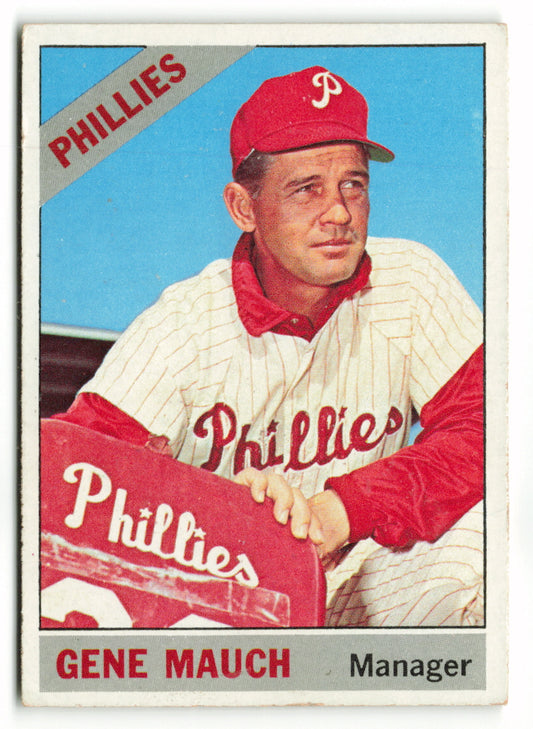 1966 Topps #411 Gene Mauch MGR