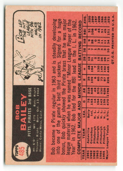 1966 Topps #485 Bob Bailey