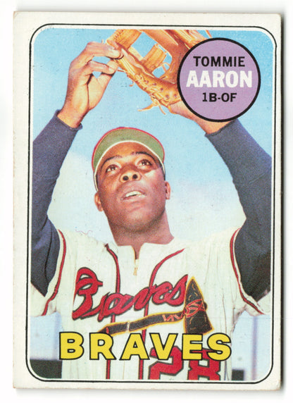 1969 Topps #128 Tommie Aaron