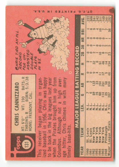 1969 Topps #131 Chris Cannizzaro