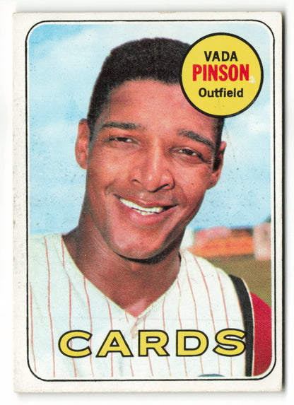 1969 Topps #160 Vada Pinson