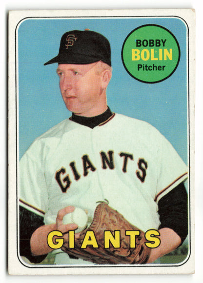 1969 Topps #505a Bobby Bolin Var (Yellow Letter)