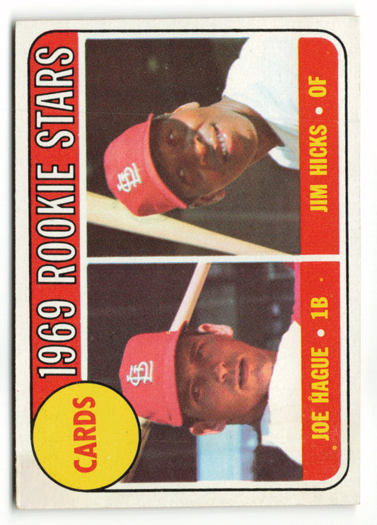 1969 Topps #559 Cardinals Rookies - Joe Hague/Jim Hicks