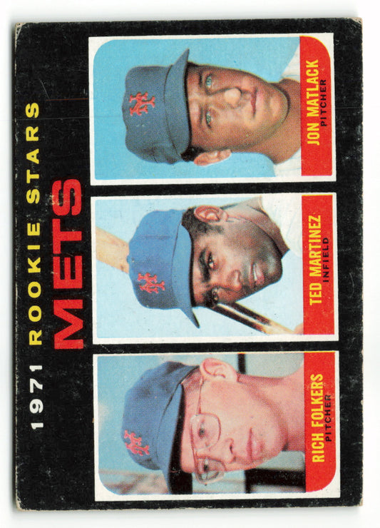 1971 Topps #648 Jon Matlack/Martinzez/Folkers RC SP