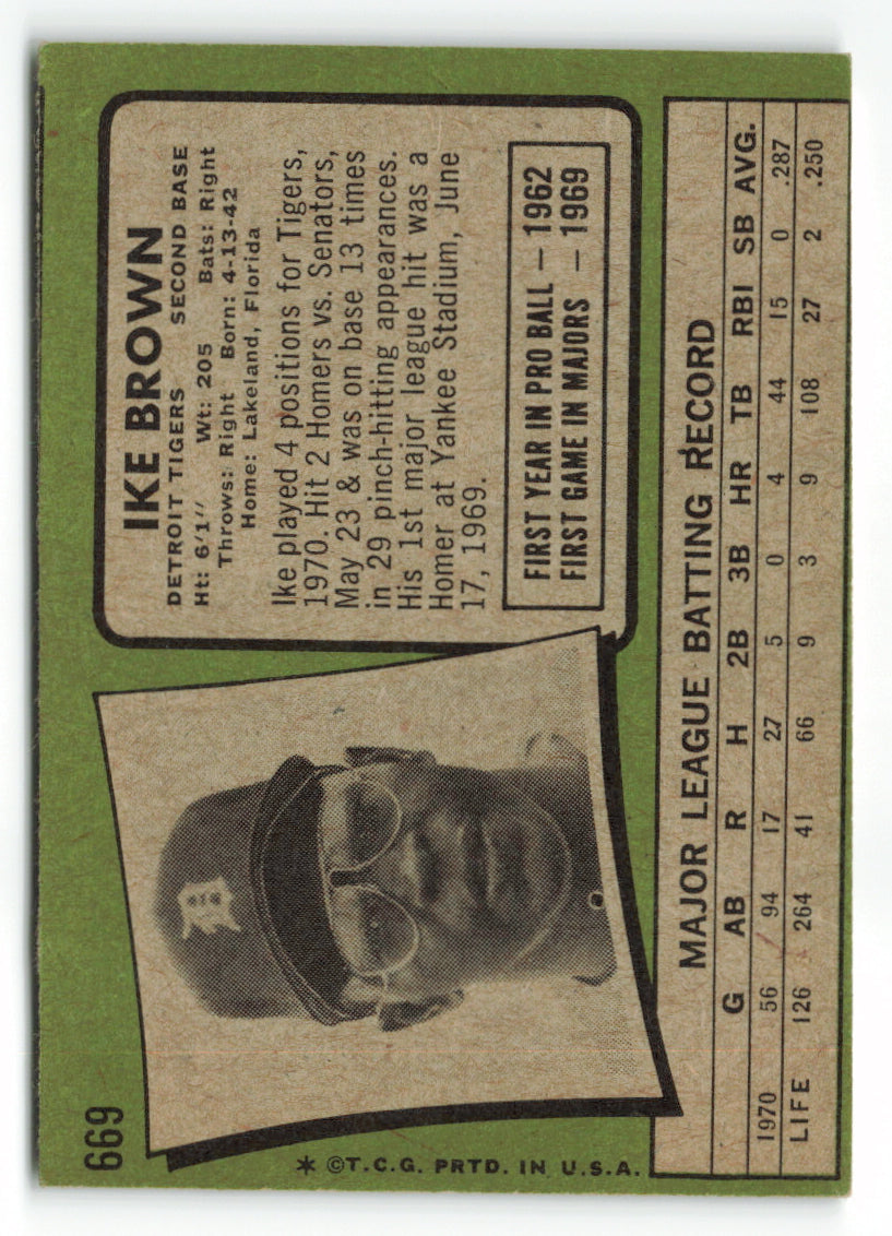 1971 Topps #672 Ed Crosby SP