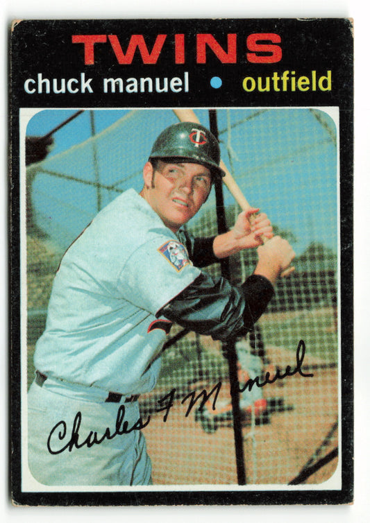 1971 Topps #744 Chuck Manuel SP