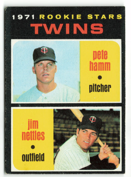 1971 Topps #074 Twins Rookies - Pete Hamm - Jim Nettles