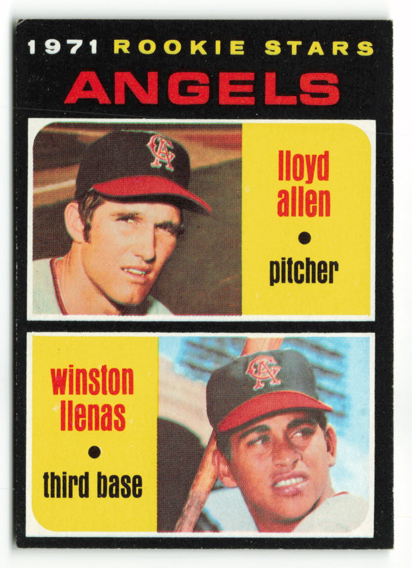 1971 Topps #152 Angels Rookies - Lloyd Allen - Winston Llenas