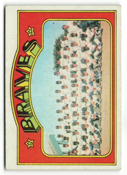 1972 Topps #021 Atlanta Braves Team Card