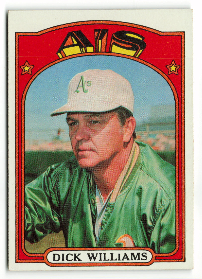 1972 Topps #137 Dick Williams MGR