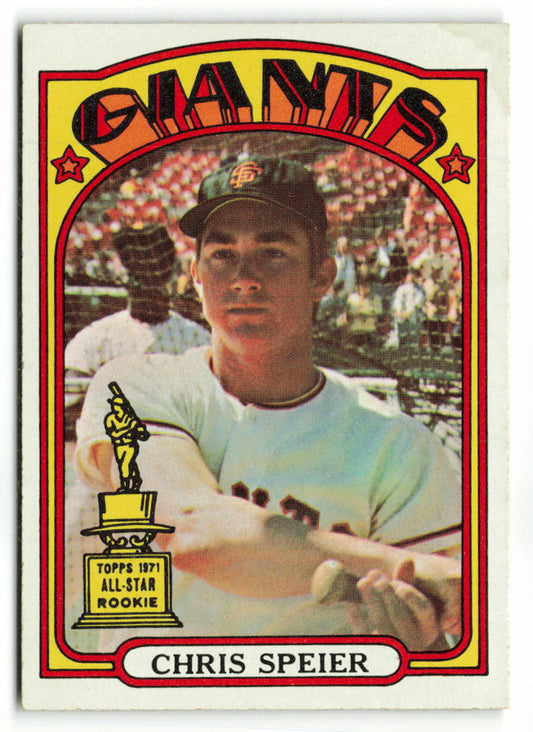 1972 Topps #165 Chris Speier RC