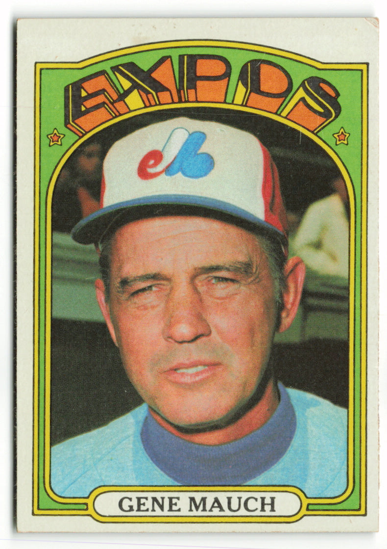 1972 Topps #276 Gene Mauch MGR