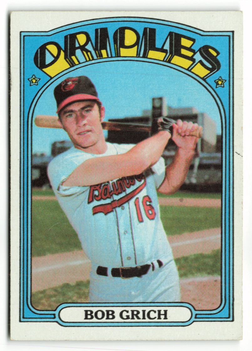 1972 Topps #338 Bob Grich